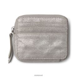 Clarks acessórios cinza metálico roslyn pequeno cinza metálico clarks RJZRN5396 cinza metálico