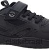 Clarks crianças aderência comércio black leather boys shoes clarks RJZRN492