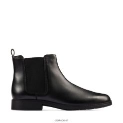 Clarks crianças aubrie walk juventude couro preto clarks couro preto RJZRN5773 couro preto