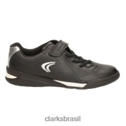 Clarks crianças black clarks prêmio salto pré g fit RJZRN4896 preto