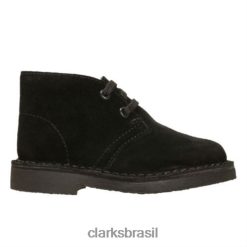 Clarks crianças bota clarks desert preta camurça fst g fit RJZRN4808 Camurça preta