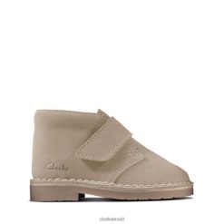 Clarks crianças bota desert 2 infantil sand suede clarks sand suede RJZRN5783 camurça de areia