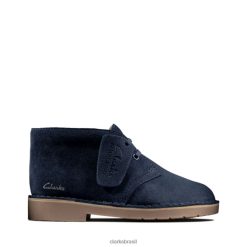 Clarks crianças Bota Desert 2 Kid Navy Suede Clarks Navy Suede RJZRN5797 camurça azul marinho