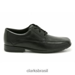 Clarks crianças bradford jnr f fit clarks preto RJZRN4919 preto