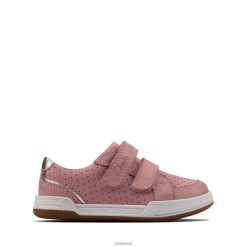 Clarks crianças camiseta clarks fawn solo de couro rosa claro RJZRN3792 couro rosa claro