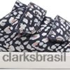 Clarks crianças cidade brilhante garoto tela têxtil 0 azul clarks RJZRN391
