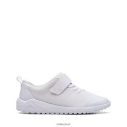 Clarks crianças clarks aeon pace mais velho branco branco RJZRN5826 branco