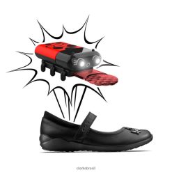 Clarks crianças Clarks couro preto vibrante trail kid couro preto RJZRN5857 couro preto