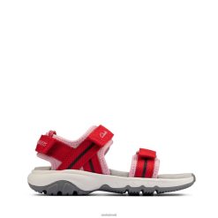 Clarks crianças clarks expo sea k vermelho sintético RJZRN3810 sintético vermelho