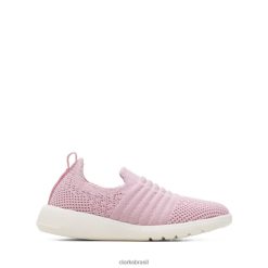 Clarks crianças Clarks Ezera Walk Rosa Claro RJZRN6867 luz rosa