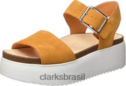 Clarks crianças Clarks Girl's Botanic Strap Sling Back Sandálias RJZRN2600
