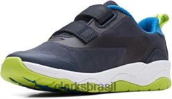 Clarks crianças clarks lowder race garoto tênis azul RJZRN640