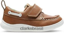 Clarks crianças Clarks meninos casual estilo barco sapato nuvem snap RJZRN1371