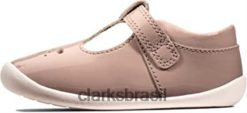 Clarks crianças clarks pink (pink pat pink pat) meninos unissex kids roamer star t chinelos de cano baixo RJZRN1017