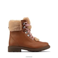 Clarks crianças couro tan clarks astrol caminhante criança couro tan RJZRN5800 couro bronzeado