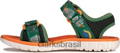 Clarks crianças g largura verde combi clarks surf maré sandálias infantis têxteis verde combi RJZRN1848 g largura verde combi