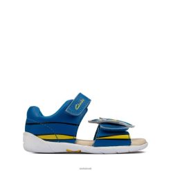 Clarks crianças jaqueta clarks zora nemo azul RJZRN3803 couro azul