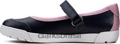 Clarks crianças sapatos femininos k 1 criança emery halo k marinho marinho 12 criança f clarks RJZRN1060