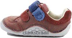 Clarks crianças sapatos pré-walker infantis de couro marrom clarks ti ny zakk RJZRN153