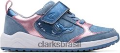 Clarks crianças tênis aquático flex infantil de couro lue clarks RJZRN1700