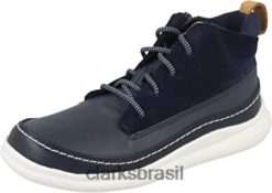 Clarks crianças tênis clarks menino azul marinho cloud air t hi-top RJZRN2696 azul-marinho
