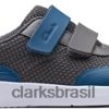 Clarks crianças tênis infantil azul ath tone azul clarks RJZRN615
