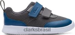 Clarks crianças tênis infantil azul ath tone azul clarks RJZRN615