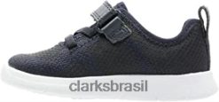 Clarks crianças tênis masculino ath flux t cano baixo clarks azul marinho marinho RJZRN1125 azul marinho marinho