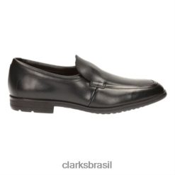 Clarks crianças willis step bl e fit clarks couro preto RJZRN4935 couro preto