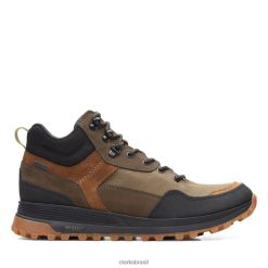 Clarks homens atl trek hi gore-tex dark olive combi clarks dark olive combi RJZRN5687 combinação de azeitona escura