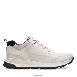 Clarks homens atl trek lo branco combi branco combi clarks RJZRN5614 combinação branca
