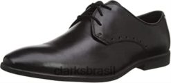 Clarks homens bampton park oxford masculino clarks couro preto RJZRN1175 couro preto