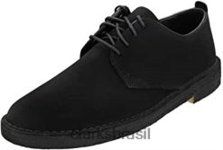 Clarks homens black clarks masculino deserto londres derby RJZRN339 preto