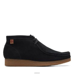 Clarks homens bota shacre camurça preta clarks RJZRN3628 Camurça preta