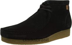 Clarks homens bota shacre chukka masculina clarks preta RJZRN2862 Camurça preta