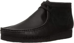 Clarks homens bota shacre masculina preta clarks RJZRN1833 couro preto