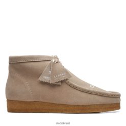 Clarks homens bota wallabee camurça bege camurça bege clarks RJZRN5700 camurça bege