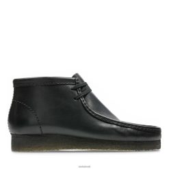 Clarks homens bota wallabee clarks couro preto RJZRN3591 couro preto