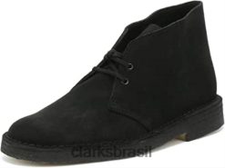 Clarks homens botas clarks desert masculinas pretas RJZRN250