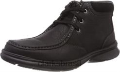 Clarks homens botas masculinas clarks pretas cotrell top clássicas RJZRN1368 óleo preto