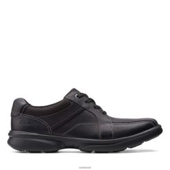 Clarks homens bradley walk clark couro preto RJZRN3437 couro preto
