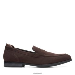 Clarks homens camurça marrom escuro bradish easy camurça marrom escuro clarks RJZRN5548 camurça marrom escuro