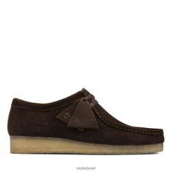 Clarks homens camurça marrom escuro RJZRN5491 camurça marrom escuro