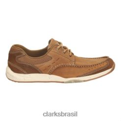 Clarks homens Clarks Allston Edge Tan Nubuck RJZRN4450 nobuck bronzeado