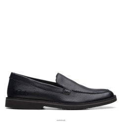 Clarks homens Clarks Atticuslt Edge Couro Preto RJZRN3522 couro preto