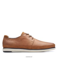 Clarks homens Clarks Bratton Lace Combinação Dark Tan Combinação Dark Tan RJZRN5618 combinação bronzeado escuro