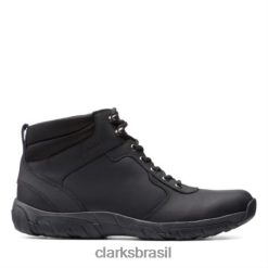 Clarks homens Clarks Couro Preto Grove Hi II RJZRN4369 couro preto