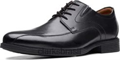 Clarks homens clarks couro preto masculino whiddon pace oxford RJZRN761 couro preto