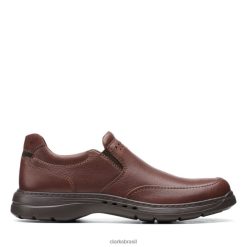 Clarks homens Clarks de couro mohoga ny e brawley step RJZRN3643 couro de mogno
