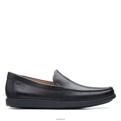 Clarks homens clarks ferius creek couro preto RJZRN3738 couro preto